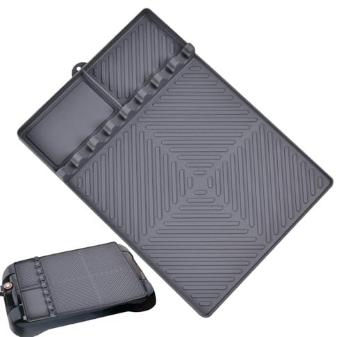 Grill-Seitenablagematte – Seitenablage Grillmatte Werkzeuge – Silikon-Grill-Pad Küchenspatel Silikonmatte für Grill-Arbeitsplatte