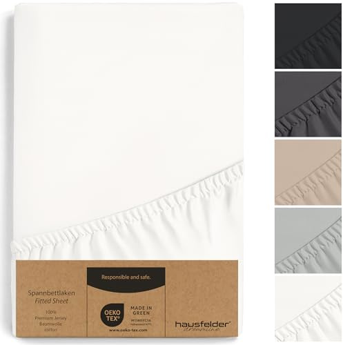 Hausfelder Spannbettlaken Topper bis cm;, 90x200, Weiß