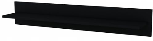 MATKAM POL100 Wandregal, B 98 x H 16 x T 18 cm, Universell, Holzstärke 16 mm, ideal für Kinderzimmer, Schlafzimmer, Wohnzimmer oder Flur (Schwarz)