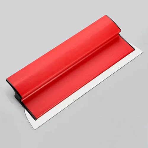 Spatule Enduit Lissage Set 40cm, Couteau a Enduire en Acier Inoxydable 0,5mm, Manche Ergonomique en Z, Outil Polyvalent pour Plâtrage de Mur et Plafond, Joints de Cloisons Sèches