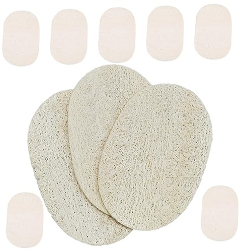 ABOOFAN 10pcs Natural Loofah Dish Washing Sponges Loofah Kitchen Cleaning Scrub Sponge for Washing up Multipurpose