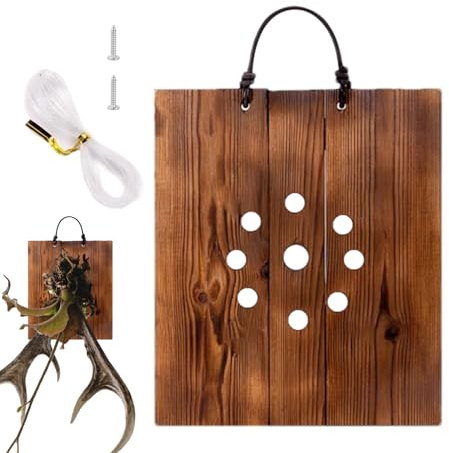 Kustimantu Kit De Fijación para Helecho Cuerno De Alce - Pared para Helecho Cuerno de Interior Exterior | Jardinera Vertical para Colgantes En Interior Exterior Y Pared Vegetal