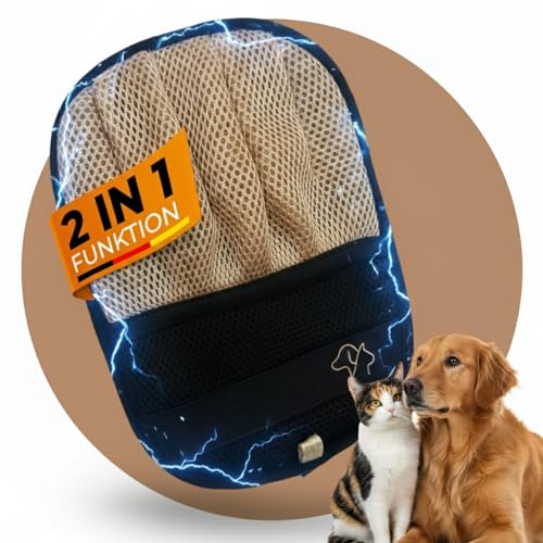 Katzen-Haare schnell entfernen – Der Pawmigoo Fellfänger Tierhaarentferner-Handschuh – Wiederverwendbar für Sofa, Kleidung & Auto – Speziell Für Katzen, Hunde & Kleintiere
