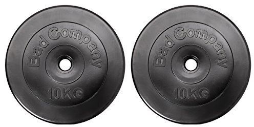 Bad Company hantelskivor 30/31 mm plast 2 x 10 kg I vikt 10 kg par I vikter för skivstång och hantel
