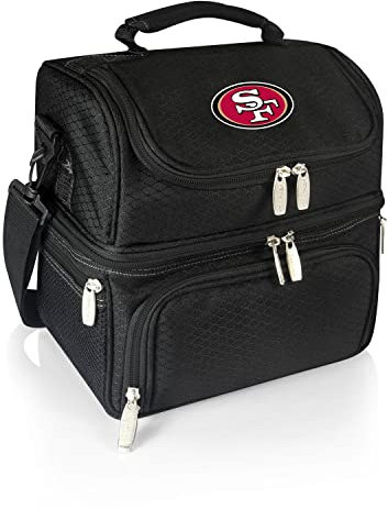 PICNIC TIME Unisex-Erwachsene NFL Pranzo Lunch-Kühltasche, Schwarz, Einheitsgröße