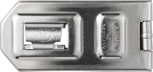 ABUS Diskus Überfalle 140/120 mit Vorhängeschloss - Set - Vorrichtung und Schloss für einschlagende Türen - 25886 - ABUS-Sicherheitslevel 8 - Silberfarben