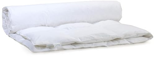 Duck Feather & Down Duvet 10.5 Tog – All-Season Comforter with 100% Cotton Cover – OEKO-TEX Certified, Ultra-Soft, Lightweight, and Breathable Hotel Collection Duvet, Double, 200 X 200 CM