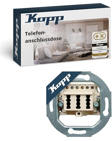 Kopp 119201185 Telephone Wall Socket TAE