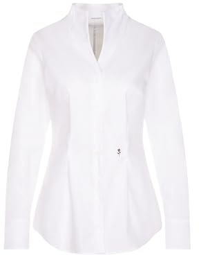 Seidensticker Damen Bluse - Hemdbluse - Kelchkragenbluse - Klassisch - Elegant - Bügelleicht - Slim Fit - Kurzarm - Uni - 100% Baumwolle