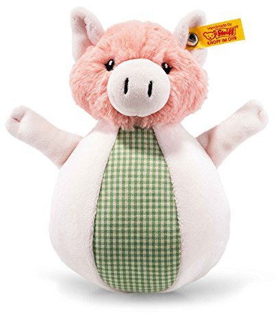 Steiff 240966 Schwein Piggilee Klangspiel, rosa