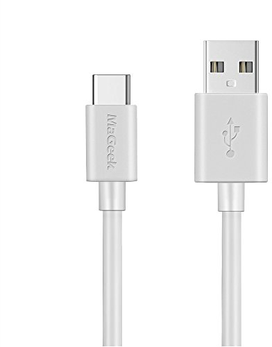 MaGeek® Cavo USB Tipo-C a USB 2.0 (3,0m) molto lungo per Samsung Galaxy S9+,S9, S8, S8+, Nexus 6P, LG G6, New MacBook, Google Pixel XL, Huawei P9 P10 e più (Bianca)