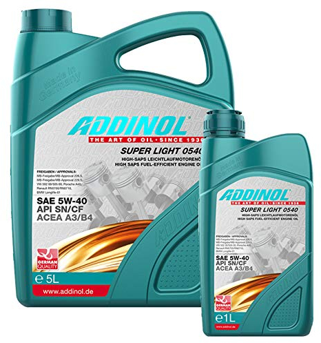 Addinol Motoröl 5W-40 Super Light 0540 5L + 1L