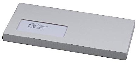 Ropipack CD-Jewel-Mailer Versandtasche für CD mit Haftklebung und Aufreißfaden DL mit Fenster 225 x 125 x 12 mm weiß - 100 Stück