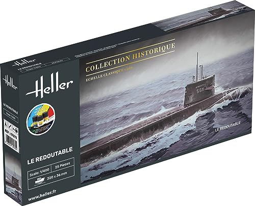Heller 57075 STARTER KIT U-Boot S/M Redoutable 1/400