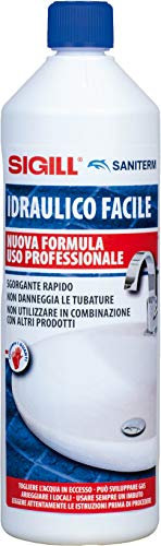 SANITERM DISOTTURANTE PER SCARICHI IDRAULICO FACILE: Elimina gli intasamenti, Liquid, 1 Unità