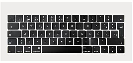 ICTION Nuevo SP España Casquillos dominantes teclado para Macbook 13 '' 15 A1989 A1990 Teclados Tapas 2018 2019 Año