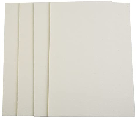 HpLive 4 Stück Dichtung Abgasrohr Dichtung Keramikfaser Dichtung für Ofenrohr-Klappen Auspuffrohr, Hitzebeständig bis 1260 °C, 210mm×297mm