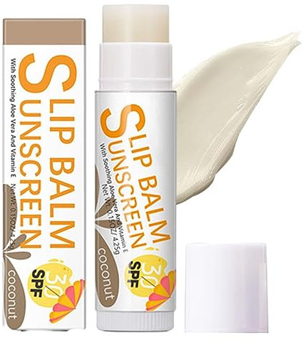 Baume à lèvres FPS, Baume à Lèvres Hydratant Bum Sun SPF30, Crème solaire format voyage pour les lèvres, apaise et hydrate les lèvres, protection solaire pour les lèvres Wenmin