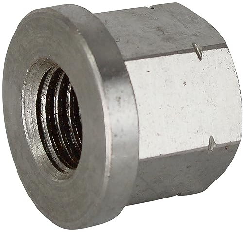 OPIOL QUALITY® 5 Stück Sechskantmuttern, 1,5 d hoch mit Bund M8 Edelstahl A2 V2A Gewindemuffen DIN 6331 Langmuttern