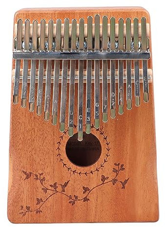 Daumenklavier mit 17 Tasten, Tragbares Kalimba-Hohlbrett aus Mahagoniholz ​​mit Hoher Härte für Musikalische Darbietungen