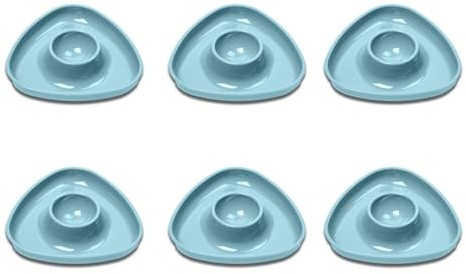 Westmark 6 Portauova, Base Triangolare, Impilabili, Plastica: tri, Blu, 207022EB
