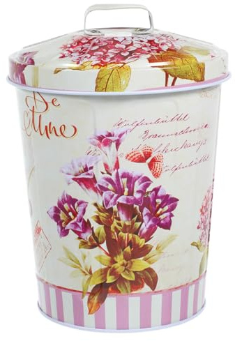 KICHOUSE Biscuit Box Airtight Snack Storage Container with Lid 7.87X5.91X5.91In Decorative European Candy Jar for Kitchen and Home