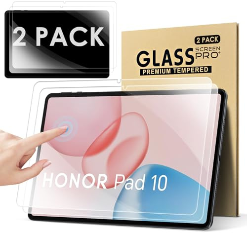 KATUMO【2 Pack Screen Protector for Honor Pad 10 12.1 inch/Honor Pad 9 12.1 inch, HD Clear Scratch Resistant Tempered Glass Film