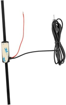 Homoyoyo 12v Amplificador De Antena De Radio para Vehículos Mejora La Recepción De FM Am Compatible Coche y SUV Instalación Parabrisas Antena No Direccional