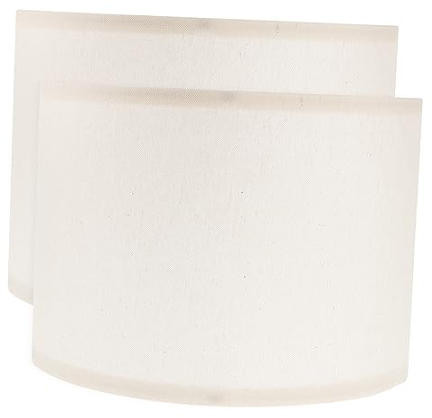 WOONEKY 2 Stück Leinenstoff Lampenschirme Für Tischlampen Lampenschirme Für Nachttischlampen Stoff Lampenschirm Lampenzubehör Stoff Tischleuchten Zubehör Lampenschirm