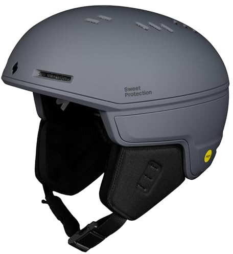 Sweet Protection Adapter MIPS Helmet – Adult Ski & Snowboard Helmet with 19 Adjustable Vents & Goggle Integration for Men & Women – Graphite, Medium