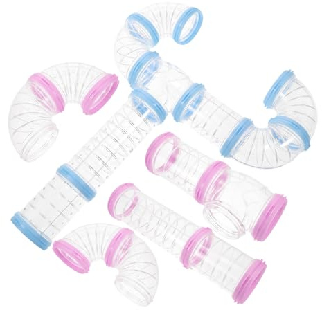 Milisten Tunnel Soi-même pour Cage à Hamster Tuyau Hamster en Plastique Connectable Extérieure et Petits Animaux