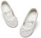 Kiderence Little Toddler Girls Dress Shoes Ballerina Ballet Flats Kids White Mary Janes Size 9