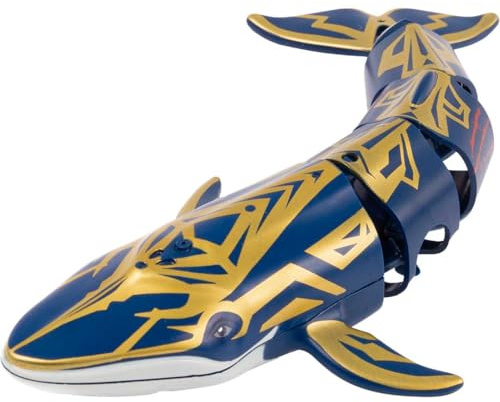 Invento just Play - RC Blue Whale, Wal, Roboterfisch, Wasserspiele Badewanne Wal mit Fernsteuerung 2-Kanal 2.4 GHz, Pool, Schwimm Boot ferngesteuert für Kinder, Spielzeug ab 8 Jahre