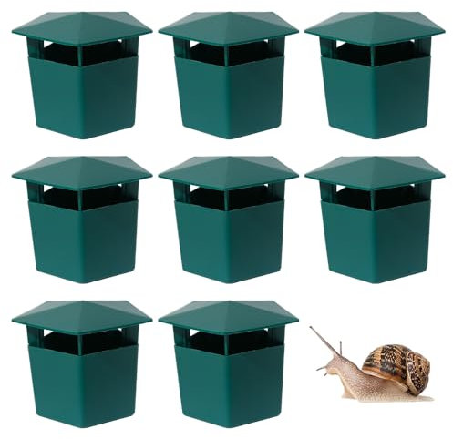 KBIBCK 8 trappole per lumache, trappole per birra per lumache, acchiappa-lumache, strumenti per catturare lumache, set di trappole per lumache e lumache, per giardino, fiori e verdure