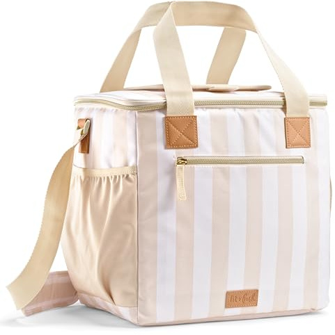 Fit & Fresh, 24-Can Soft Cooler Bag Insulated Leak-Resistant, Portable Soft Cooler, Large Cooler, Soft Sided Cooler Bag, Travel Cooler, Pina Colada
