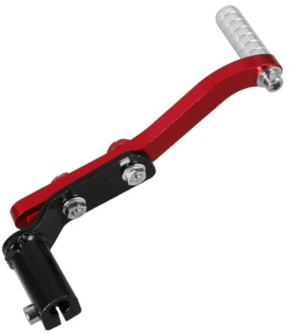 Cabilock Palanca de Cambios Cnc para Motocicleta Rojo, Accesorio de Repuesto para Moto, Palanca de Cambio Resistente y Compatible, Uso Todoterreno y Deportivo, para Motoristas Madres