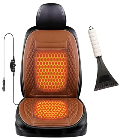 SEXIPLEXIX Super caldo 𝐫𝐢𝐬𝐜𝐚𝐥𝐝𝐚𝐦𝐞𝐧𝐭𝐨 𝐬𝐞𝐝𝐢𝐥𝐢 𝐚𝐮𝐭𝐨, Viene Fornito Con Una Pala Da Neve, Coprisedile Auto Adatto a vari modelli di auto,brown-Single-seater