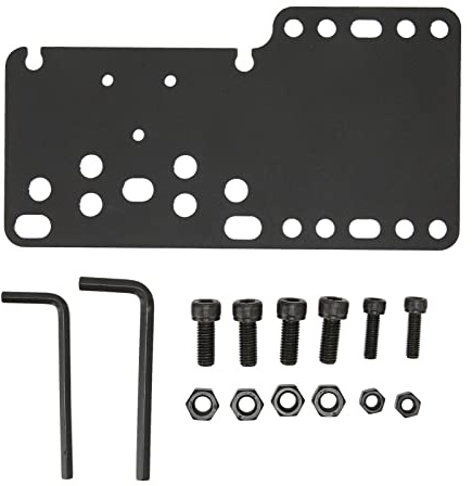 Gucagle Soporte universal de freno de mano para juegos USB Placa de montaje profesional de acero inoxidable para juegos de simulador de carreras Compatible con G27 G25 G29 T500 T300 Negro