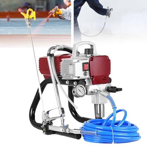 Spruzzatore airless con manometro regolabile per uso professionale, ideale per dispersione e applicazione di vernice in lattice