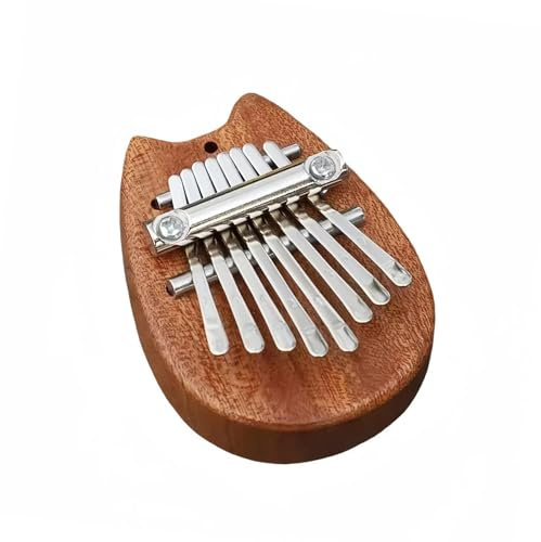 Pianoforte a pollice Mini pianoforte Kalimba a 8 tasti con pendente in legno acrilico multicolore(Style 7)