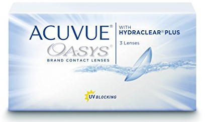 ACUVUE Kontaktlinsen Oasys Wochenlinsen weich, 3 Stück/BC 8.4 mm/DIA 14.00/6.00 Dioptrien
