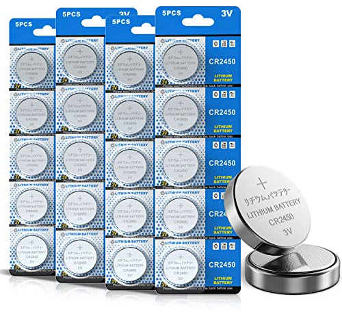 Bemb Lucky 3V Lithium-Knopfzelle CR2450 Batterien, 20er Votivkerzen, Teelichter, Video, Computer, Rechner, IC-Karten