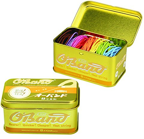 Kyowa O'Band Rubber Bands: Gold tin, 8-Color Mix, 30 Grams (Multiple Colors)