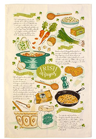 Ulster Weavers Geschirrtuch, Motiv Irish Recipes, Baumwolle