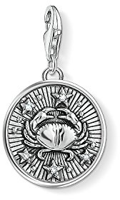 THOMAS SABO Damen Herren-Charm-Anhänger Sternzeichen Jungfrau Charm Club 925 Sterling Silber 1645-643-21