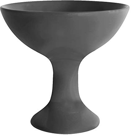 Bitto Calice à encens Encensoir Medan en Terre Cuite Couleur Anthracite, H: 15 cm, Ø 10 cm