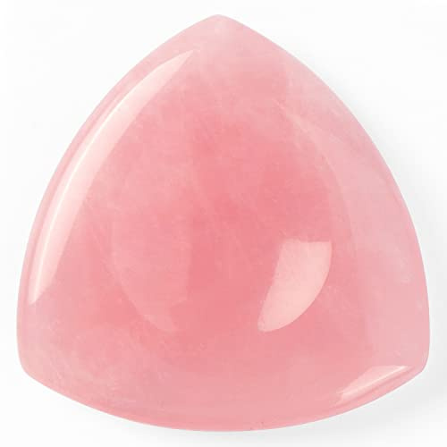 Artistone Piedra de cuarzo rosa para el pulgar, cristales curativos, piedra de palma de bolsillo para ansiedad, chakras, equilibrio, meditación con caja de regalo