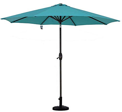 CLoxks Ombrellone,Ombrellone da esterno, diametro 225 cm, ombrellone da giardino, con manico regolabile, ombrellone da spiaggia, ombrellone da mercato