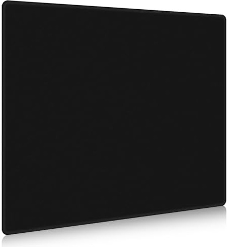 DAWNTREES Glass Gaming Mouse Pad,Accurate and Fast Mouse Tracking,Tempered Glass,Anti-Slip Rubber Base,Large Mouse Mat for Gamer, Office & Home,XXL 19.69x15.75 Black