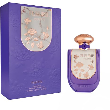 Fleurie Violette Eau de Parfum, 100ml, Unisex Fragrance with White Flower, Rose and Cashmere Wood Notes